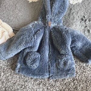 Carter's Blue Fuzzy Puffer Jacket for Kids